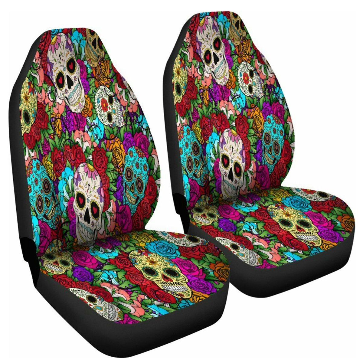 

Universal Skull Car Front Seat Cover Breathable Seat Protection Cushion Seat Back Cushion