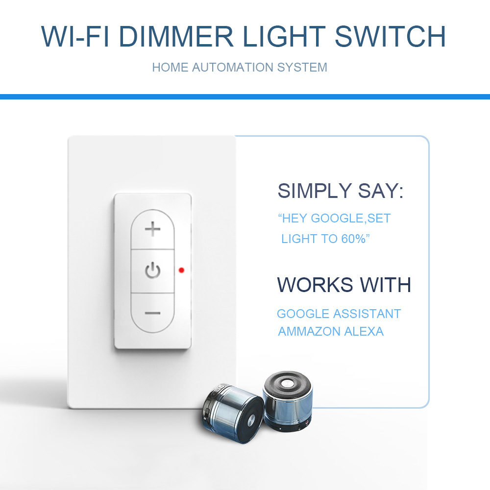 2.4G WiFi Smart Light Dimmer Switch DIY Wireless Breaker Voice Remote Control Work with Smart Life Tuya Alexa Google Home For Smart Home 7