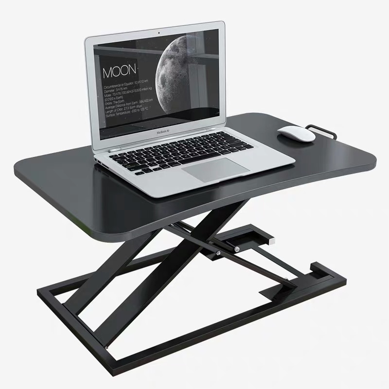 

BAIZE 21049 Laptop Desk Computer Table Adjustable Height Lift Sit-Stand Dual Use Desktop Workstation
