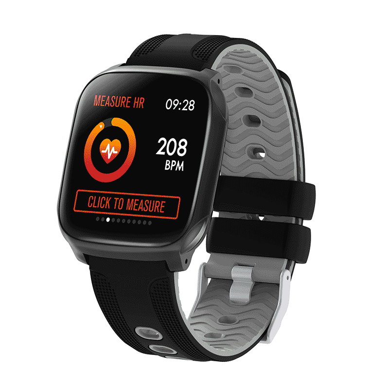 

Bakeey F12 1.3inch Full Touch Screen 3D Dymanic UI Heart Rate Blood Pressure Monitor Music Control Weather Push Smart Wa