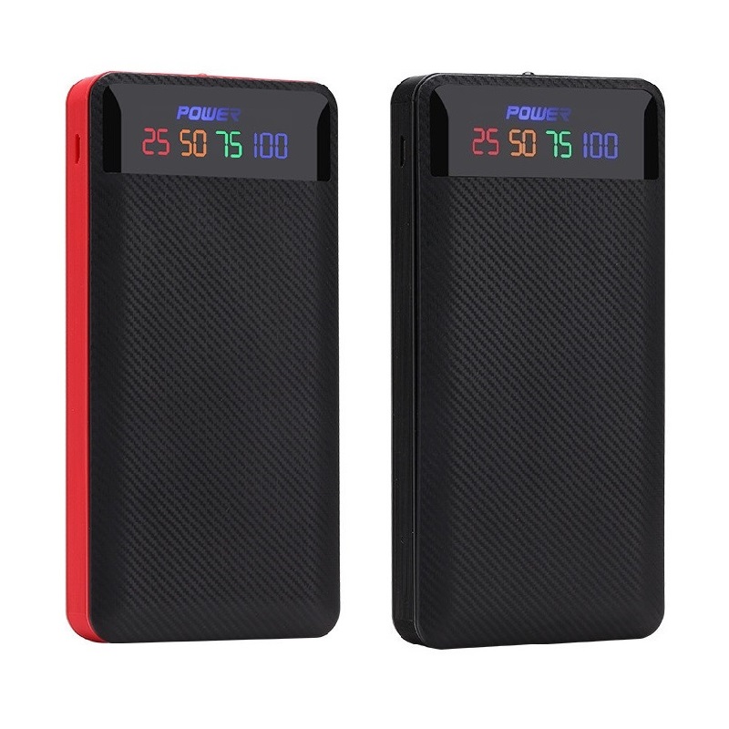 

Power Bank Case Dual USB 6x18650 Battery Case Charging Power Supply Housing 2.1A Powerbank Charger Cover No Battery