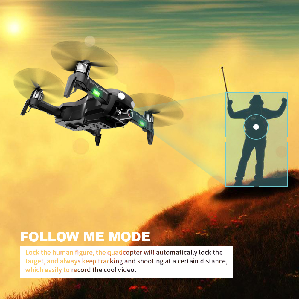 FQ777 F8 GPS 5G WiFi FPV w/ 4K HD Camera 2-axis Gimbal Brushless Foldable RC Drone Quadcopter RTF 8