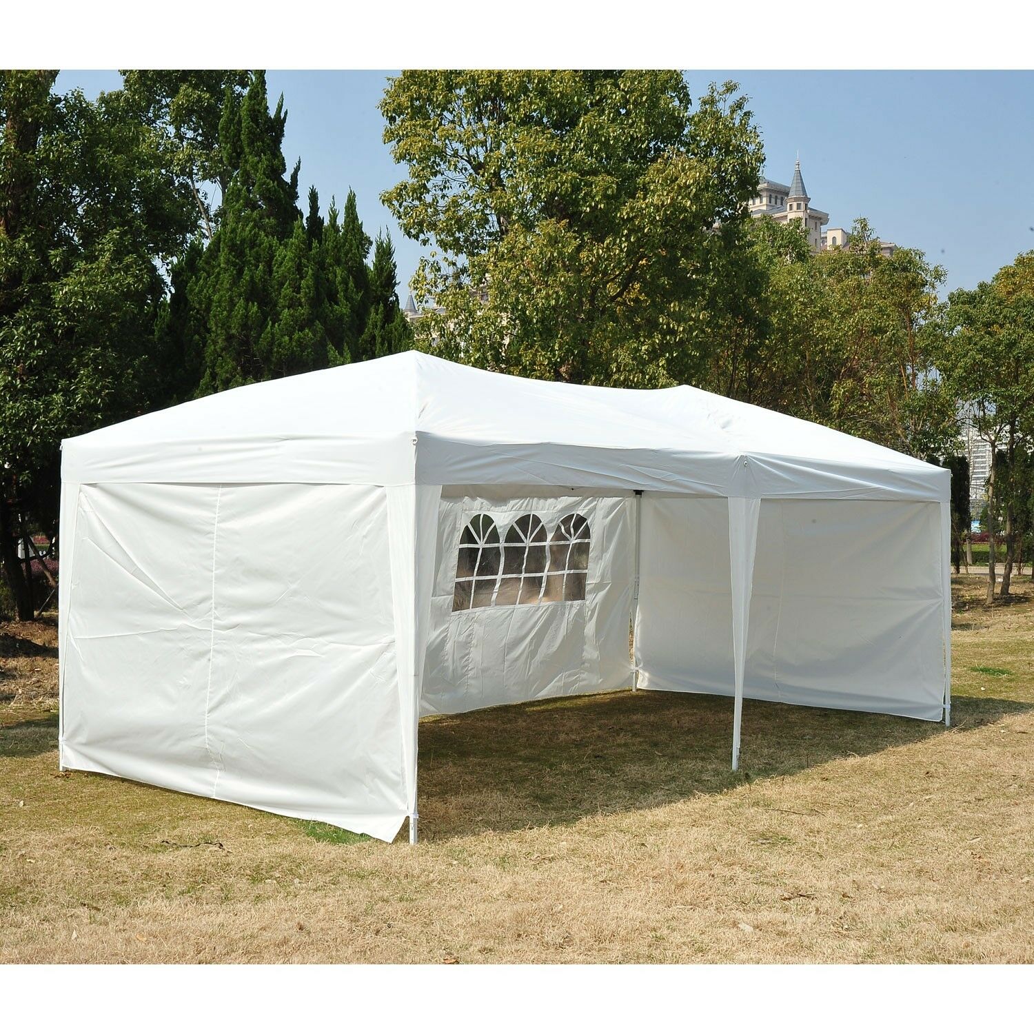 

10' X 20' Outdoor Patio Gazebo Party Tent Non-Top Wedding Canopy with Carry Bag