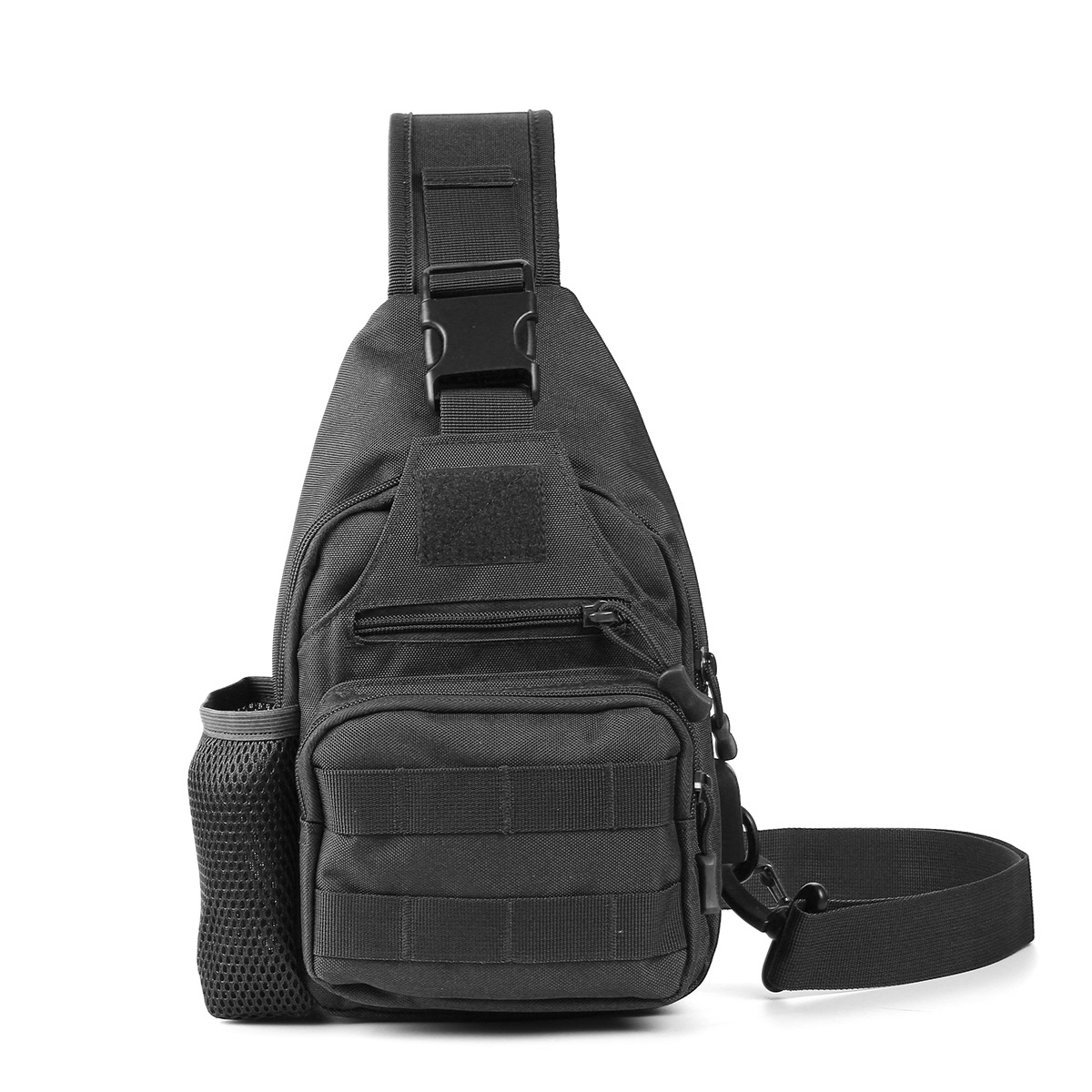

Oxford Cloth Tactical Bag USB Charging Chest Bag Climbing Hiking Shoulder Bag