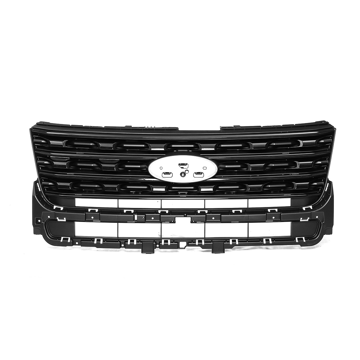 

ABS Front Grille Black Grill Sport Style Replaces For Ford Explorer 2016 2017