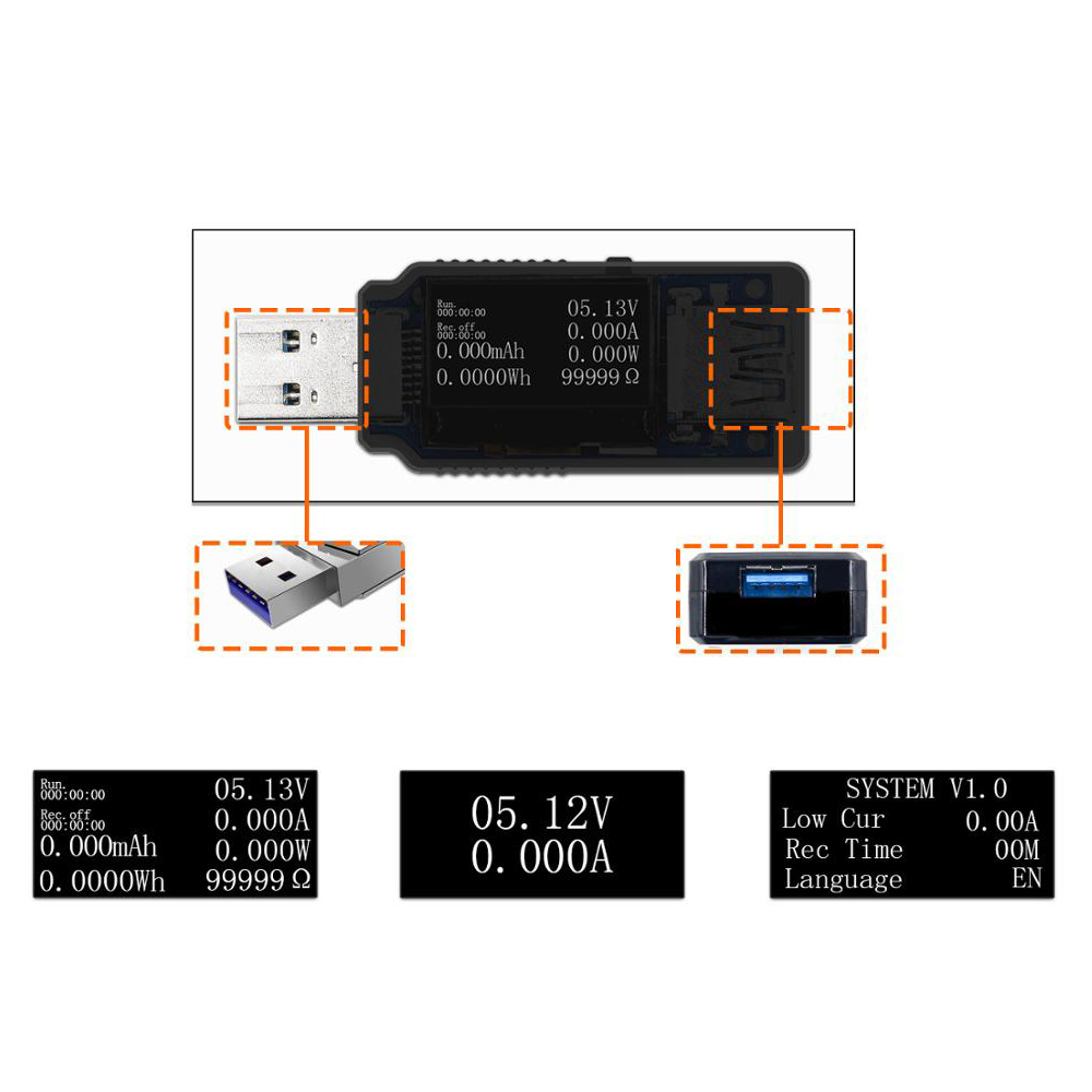 

FNB08 32V 96W USB3.0 USB Tester DC Digital Voltmeter Amperimeter Current Voltage Meter Amp Volt Ammeter Detector