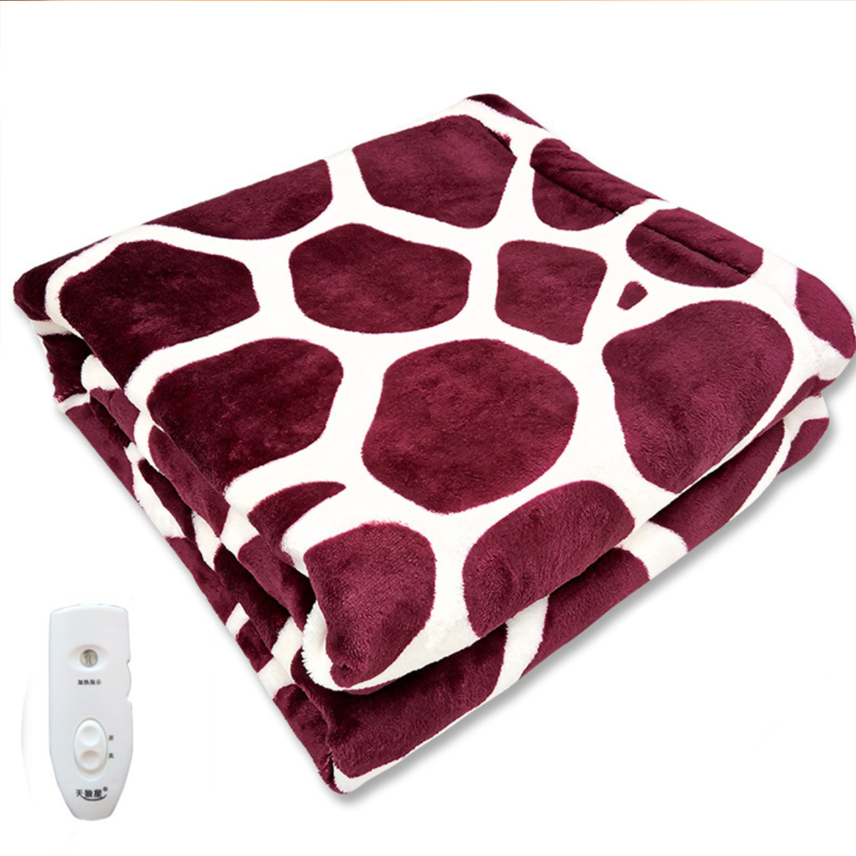 

220V 70W Electric Heated Travel Blanket Soft Flannel Warm Quilt Blankets For Car Office