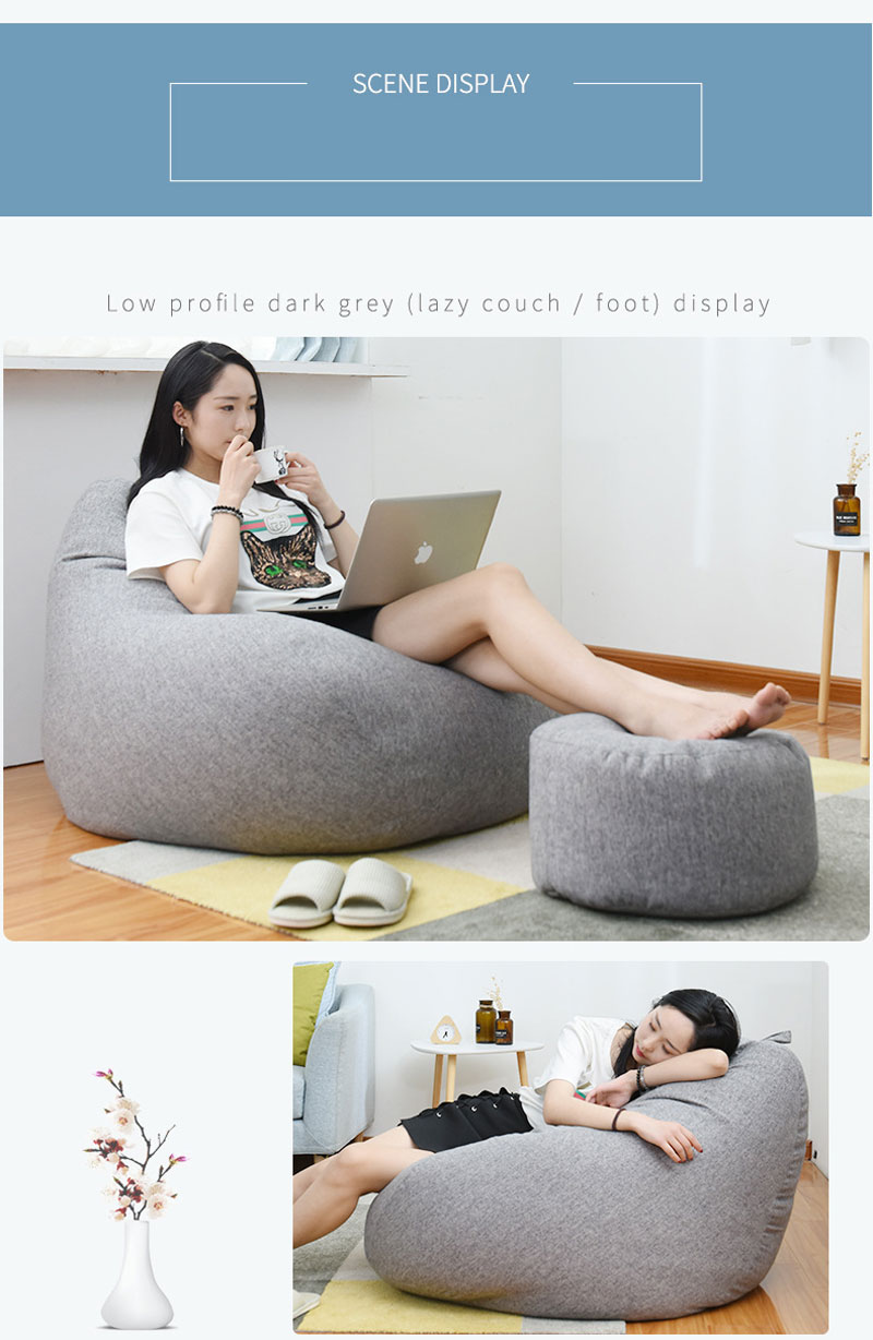 20*32cm Bean Bag Seat Bean Bag Footstool Coat Lazy Sofa 3