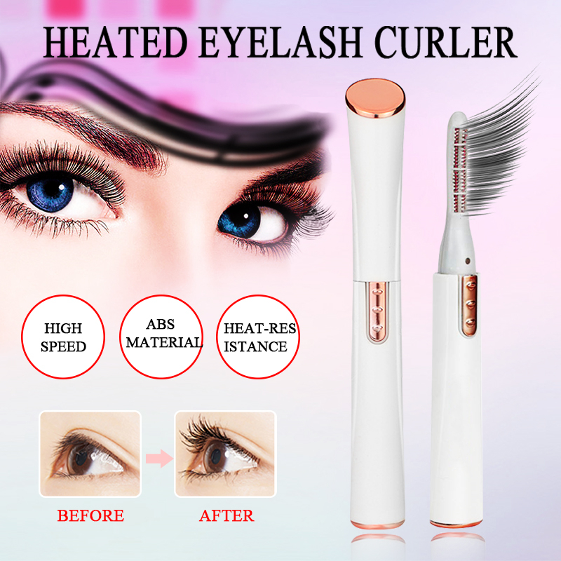 

Electric Heated Eyelash Curler Extension Long Lasting Eye Lash Curling Tools Eyes Beauty Makeup Eyelash Curler Pen Cosme