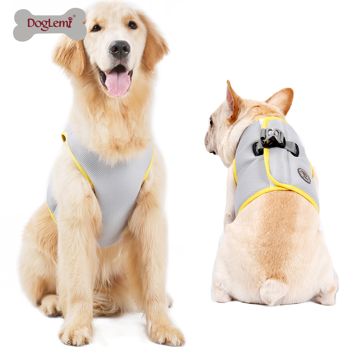 

Doglemi Breathable Mesh Pet Cat Dog Harness Collars Puppy Cool