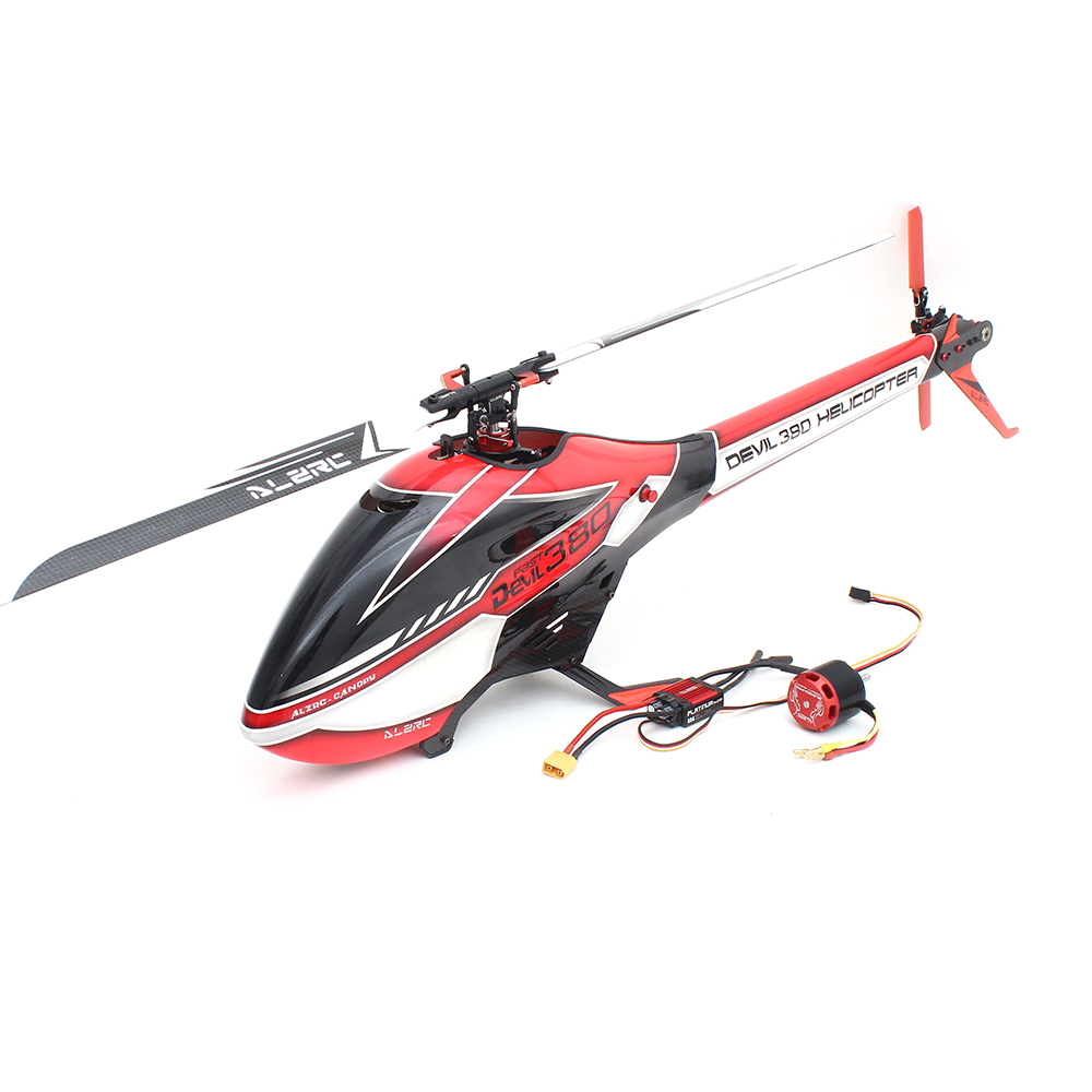 

ALZRC Devil 380 FAST FBL 6CH 3D Flying RC Helicopter Kit With 3120 Pro Brushless Motor 60A V4 ESC Standard Combo
