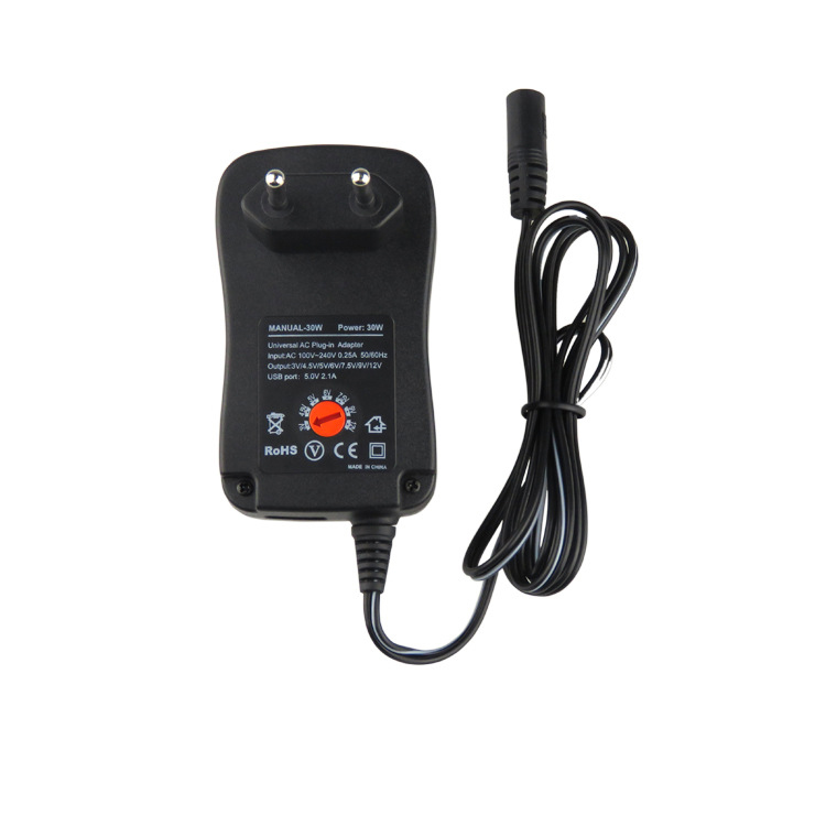 

30W 3-12V Regulated Universal Power Adpapter Multi-function Switching Power Supply Power Supply Adapter AC to DC with 6
