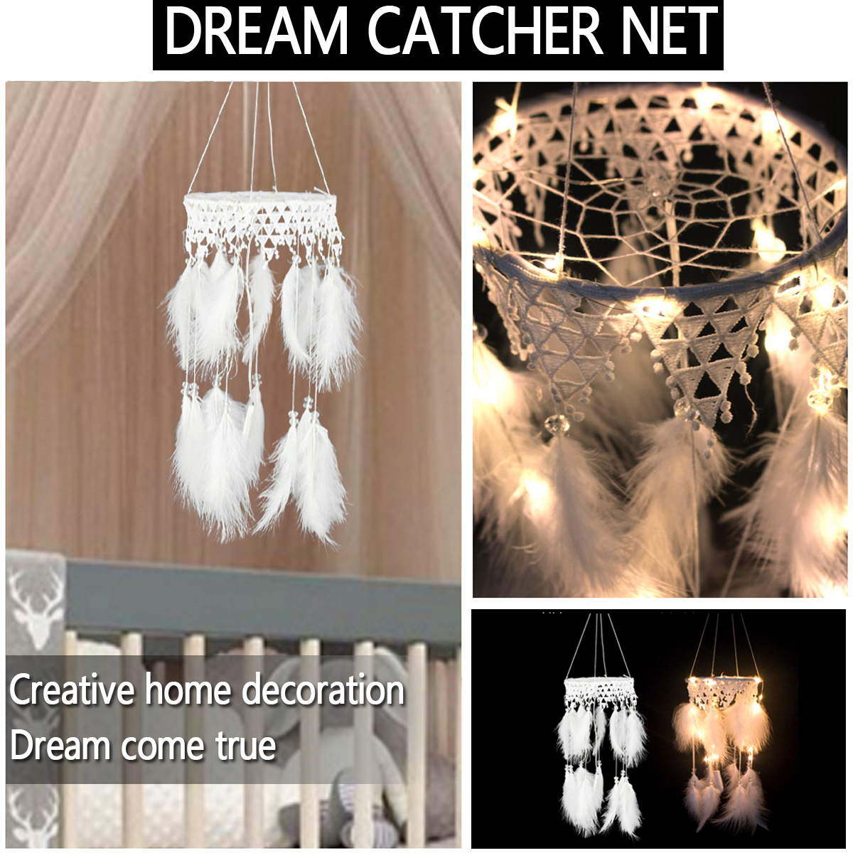 Tassel Catching Large Dream Catcher Creative Feathers Home Pendant Decorations 
