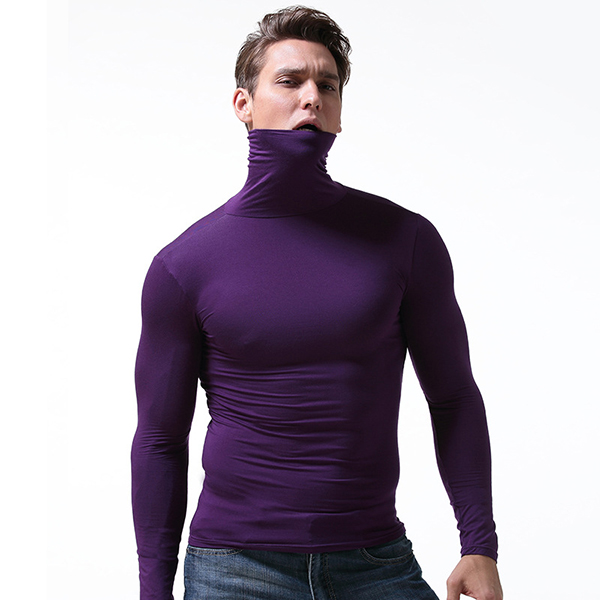 

Well-absorbent Modal Thermal Stretchy Turtleneck Shirt