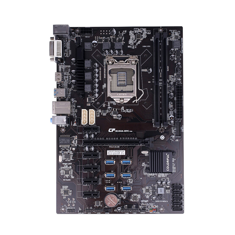 

Colorful® C.B250A-BTC YV20 B250 Chip M-ATX Motherboard Mainboard for Intel LGA 1151