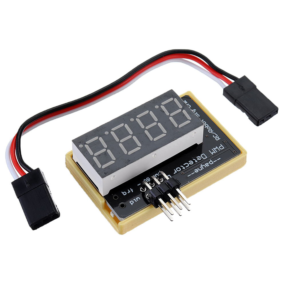 

Upgraded PWM Tester Pulse Width Frequency Displayer for Servo Robot Remote Control Flight Controller Debugging Tool Doub