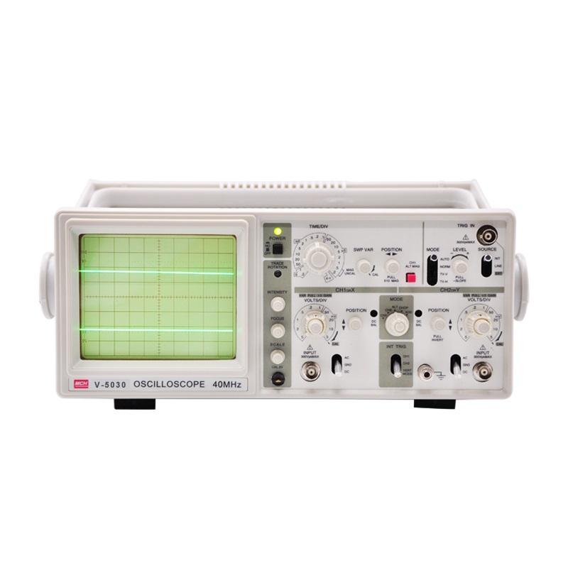

V-5030 Portable Oscilloscope 30Mhz Analog Oscilloscope with 6" CRT Dual Channel Oscilloscope