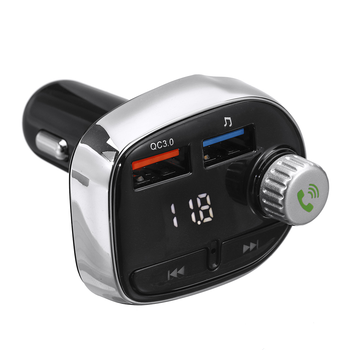 

Wireless Bluetooth Car MP3 Player FM Transmitter Radio LCD SD Dual USB Car Charger Kit