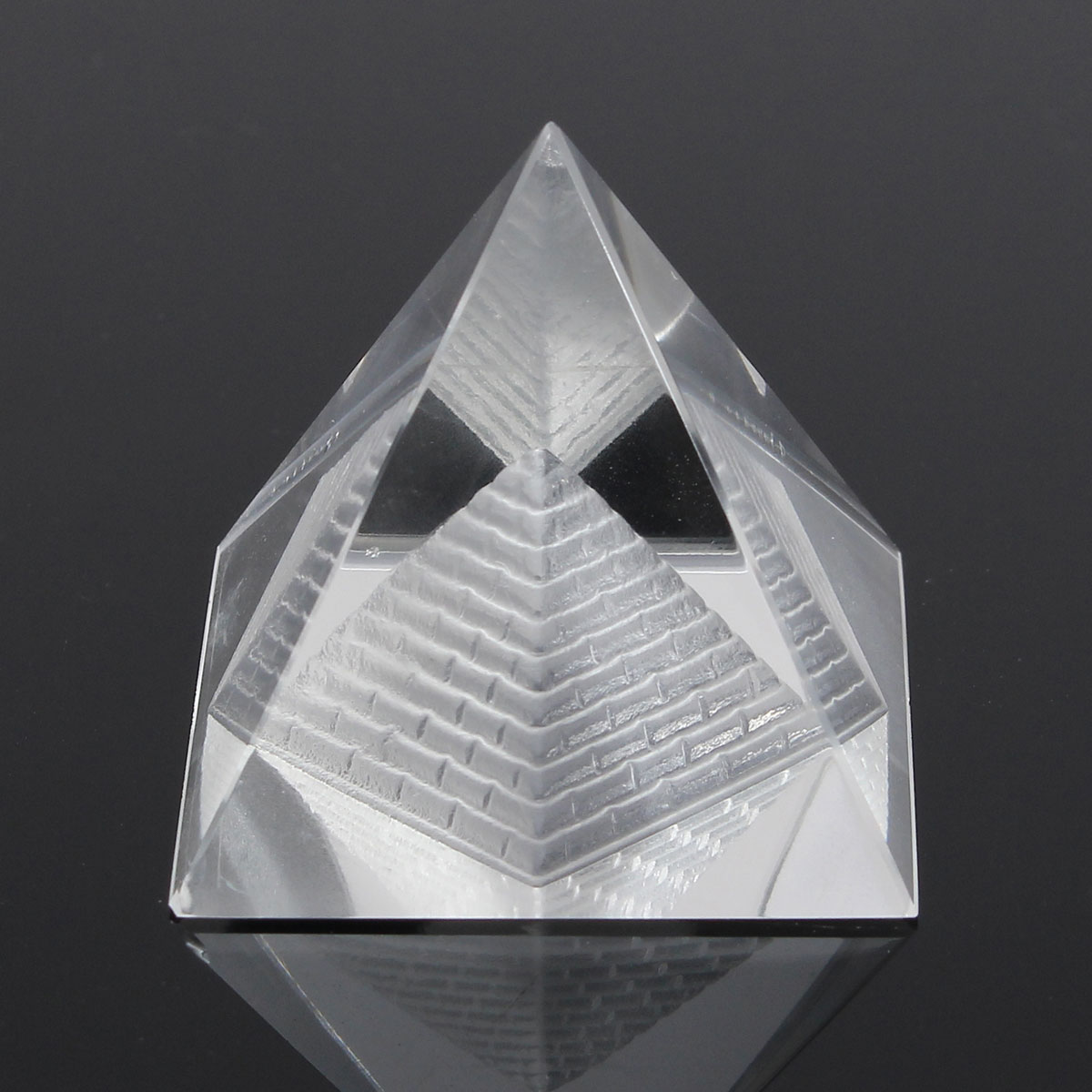 

Natural Crystal Pyramid Egypt Egyptian Clear Quartz Stone Home Desk Decorations Gift