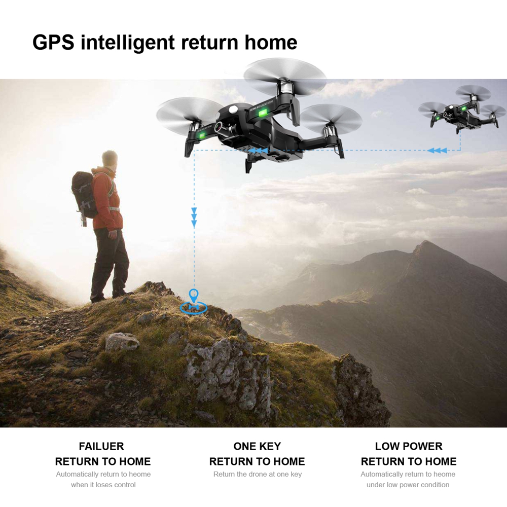 FQ777 F8 GPS 5G WiFi FPV w/ 4K HD Camera 2-axis Gimbal Brushless Foldable RC Drone Quadcopter RTF 6