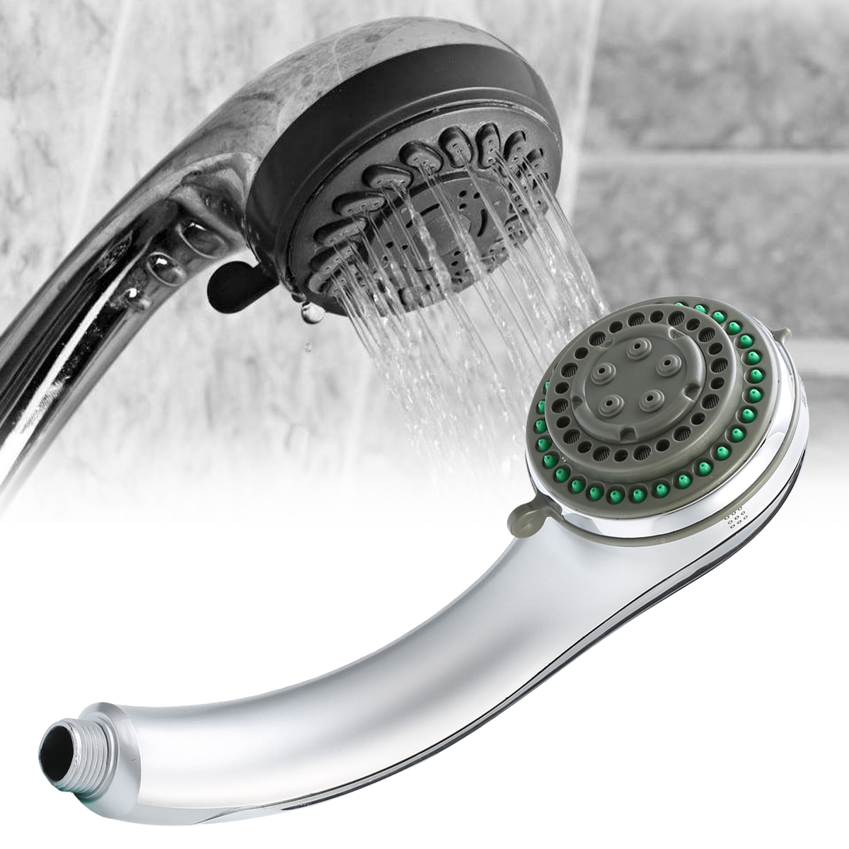 

3 Setting Bath Shower Spray Head High Pressure Handheld Bathroom Rain Shower Head