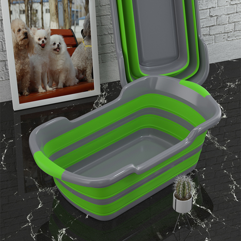 Portable Silicone Baby Shower Bath Tub Foldable Bathtub Safety Cat Dog Pet Toys Bath Tubs 7