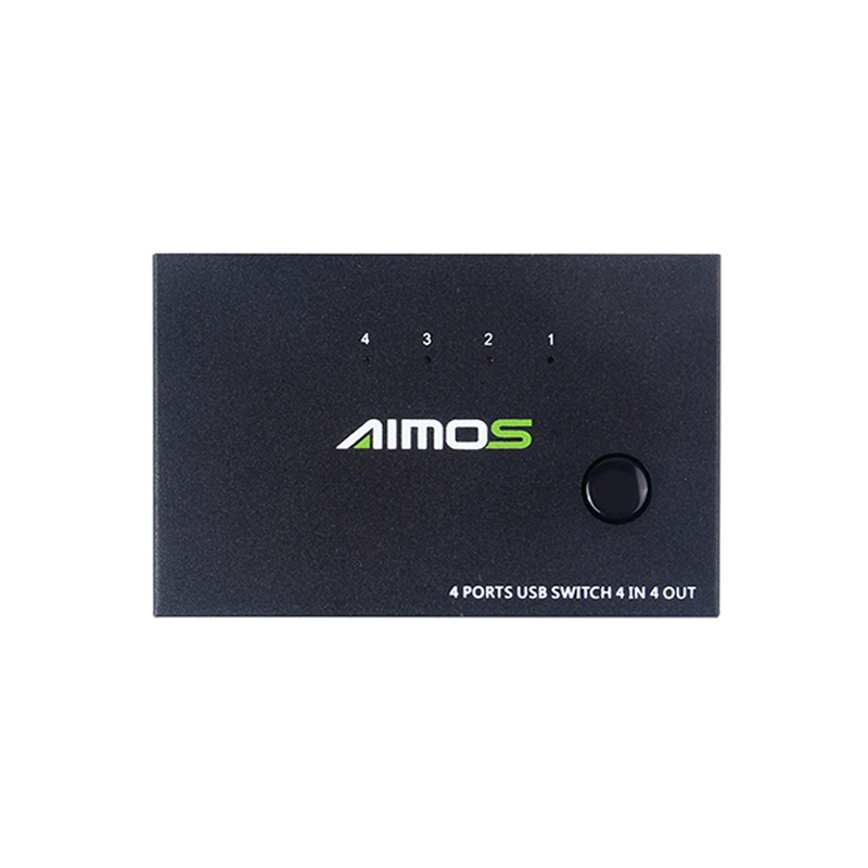 

AIMOS AM-UK404 Многофункциональный переключатель USB 4x4 Коробка Видео Дисплей Разветвитель USB для 2 ПК PS4 Совместное