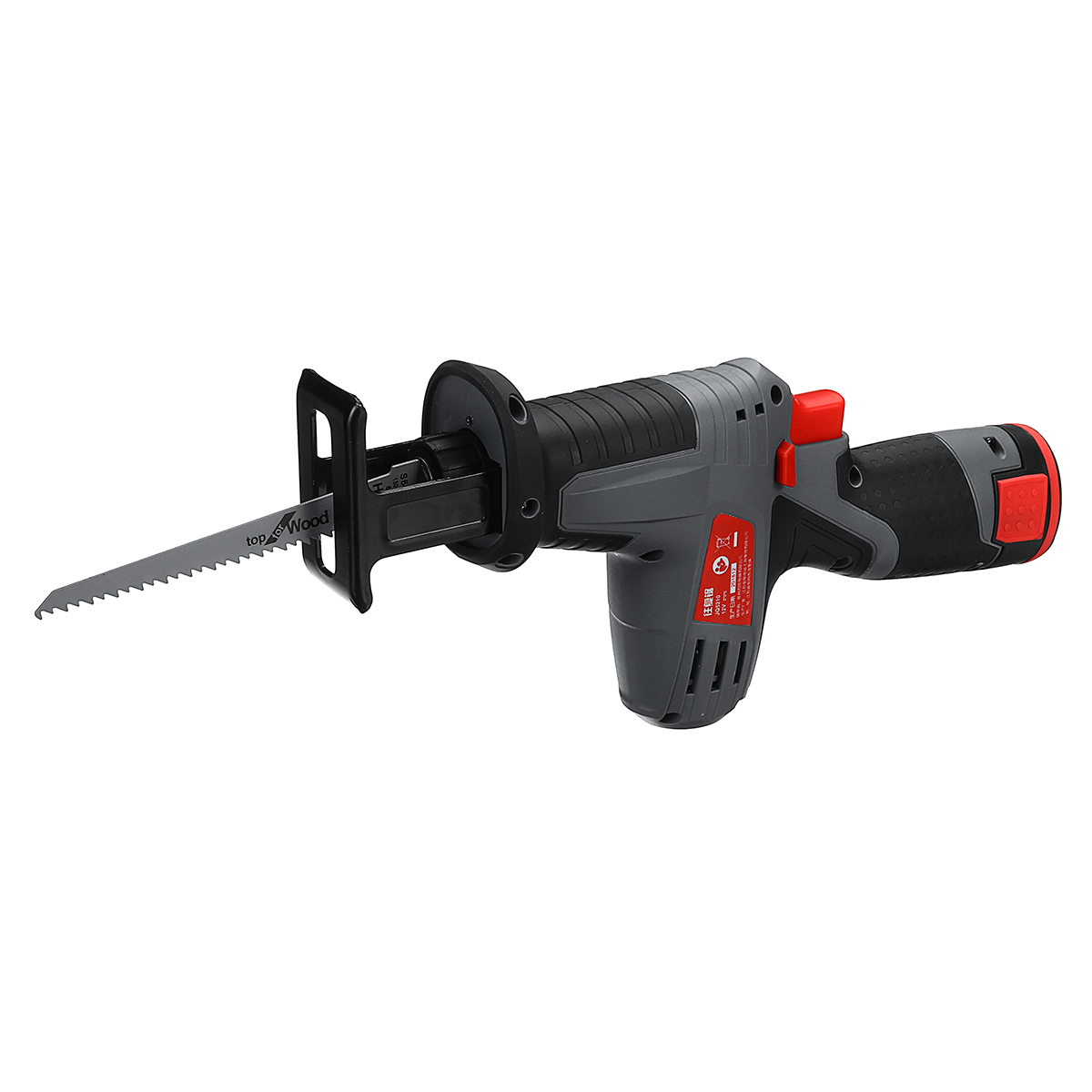 

12V Lithium-Ion Cordless Reciprocating Saw Kit with 4x Wood Blades Wood Metal Cutting Power Tools