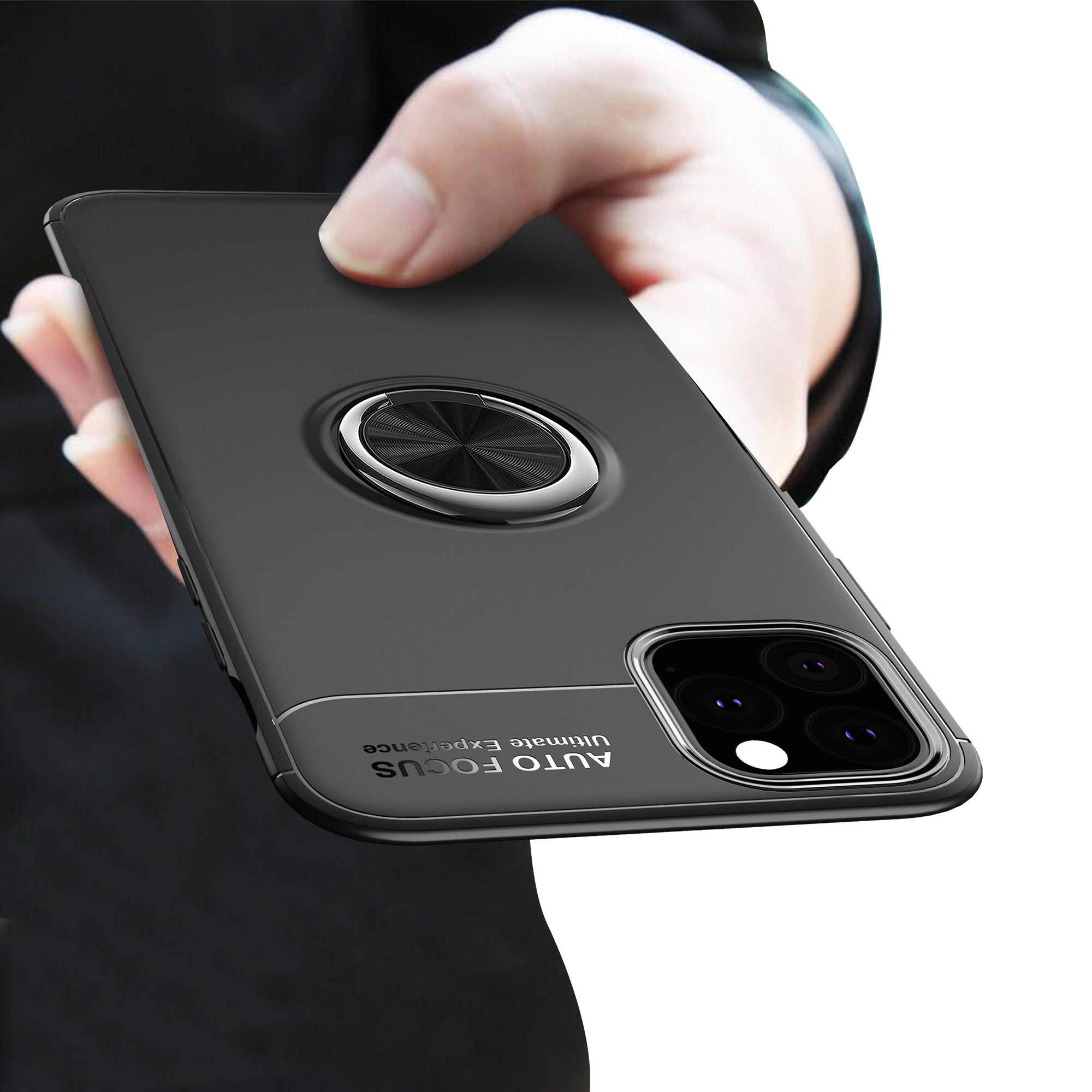 

Bakeey 360º Вращающийся держатель магнитного кольца Soft Силиконовый Ударопрочный защитный Чехол для iPhone 11 Pro Max 6