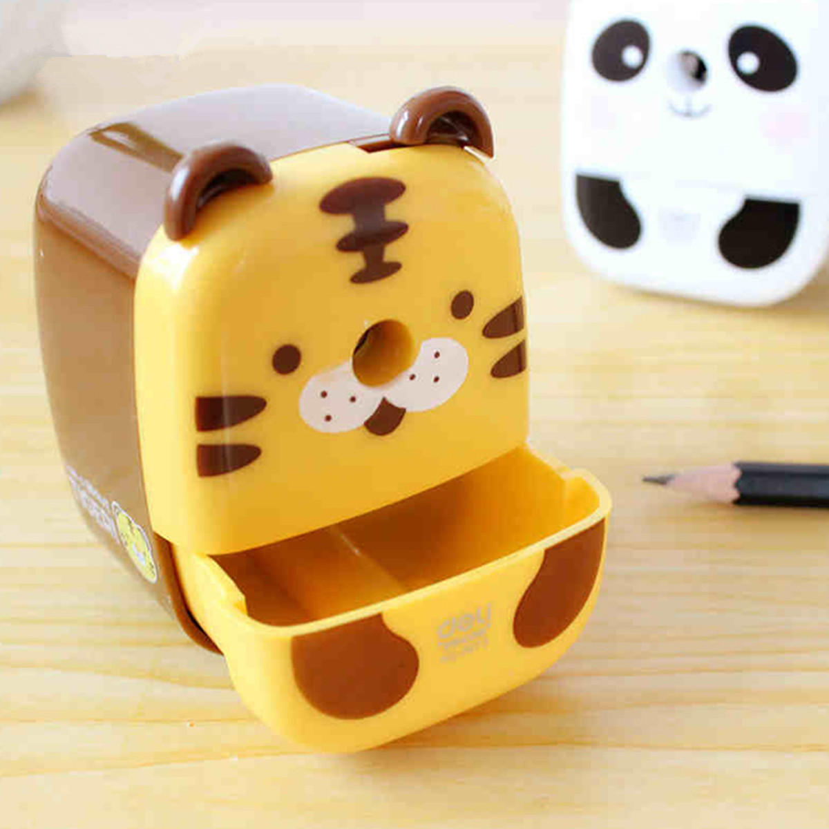 Practical Tiger Panda Animal Shaped Mini Manual Pencil Sharpener Gifts Office School Students Stationery Supplies—9