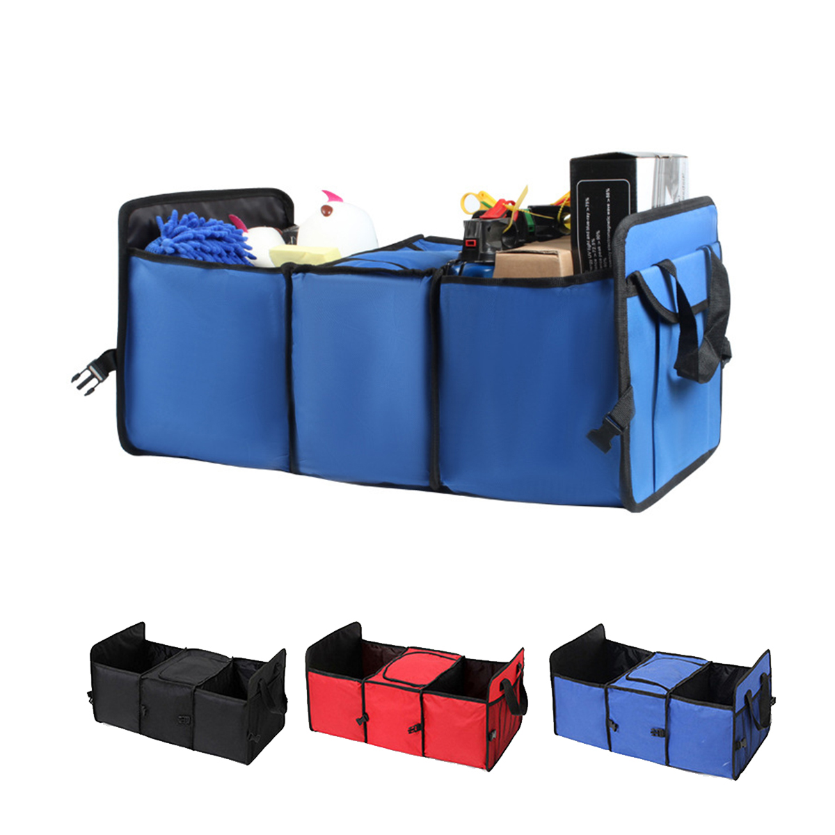 

52L Foldable Car Trunk Boot Organizer Collapsible Box Storage Pocket Case Holder