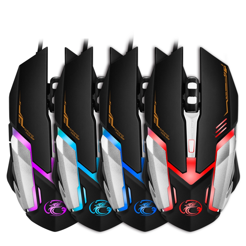 

IMICE V6 3200 DPI Adjustable USB Wired RGB Optical Gaming Mouse With 6 Buttons