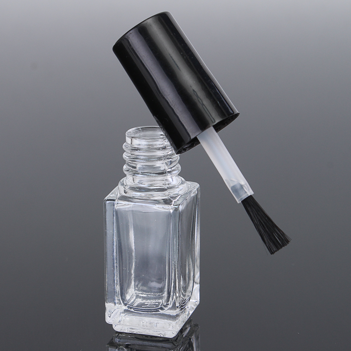 

5/10/15ml Empty Nail Polish Bottle Portable Mini Thick Glass Transparent Empty Paint Bottle