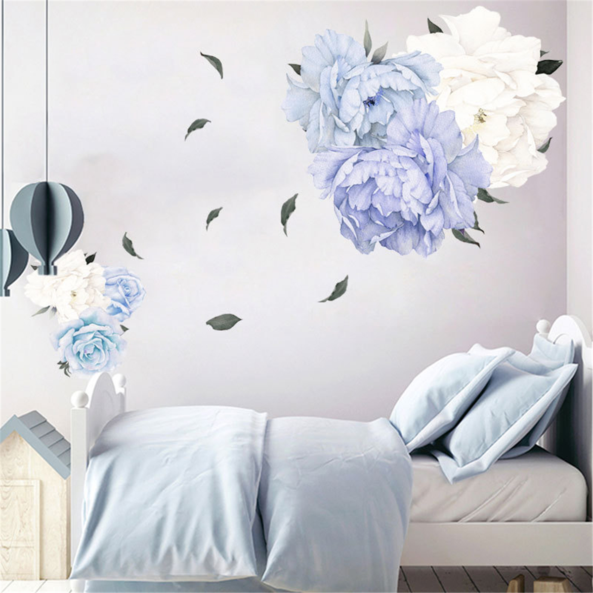 

Peony Flower Blossom Wall Sticker Art Nursery Living Bedroom Home Decor Decal Wall Decorations