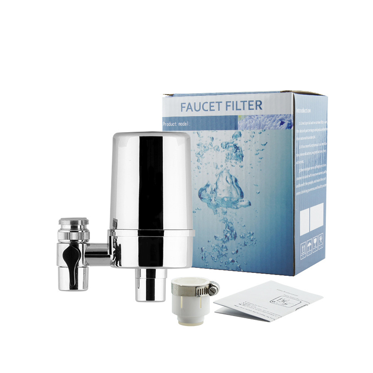 

4 Layers Filtration Faucet Water Filter For Kitchen Bathroom Mount Tap Purifier