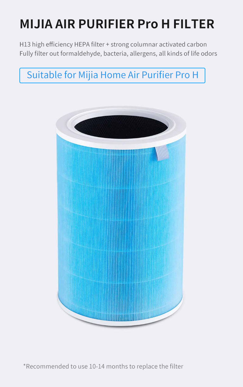Air Purifier Filter for Xiaomi Mijia Air Purifier Pro H 360° Full-effect Deep Purification Columnar Activated Carbon 1