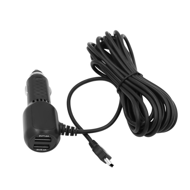 

Двойной USB Cigarett e Lighter Авто Зарядное устройство Рекордер Видеорегистратор Шнур питания Кабель 3,5M