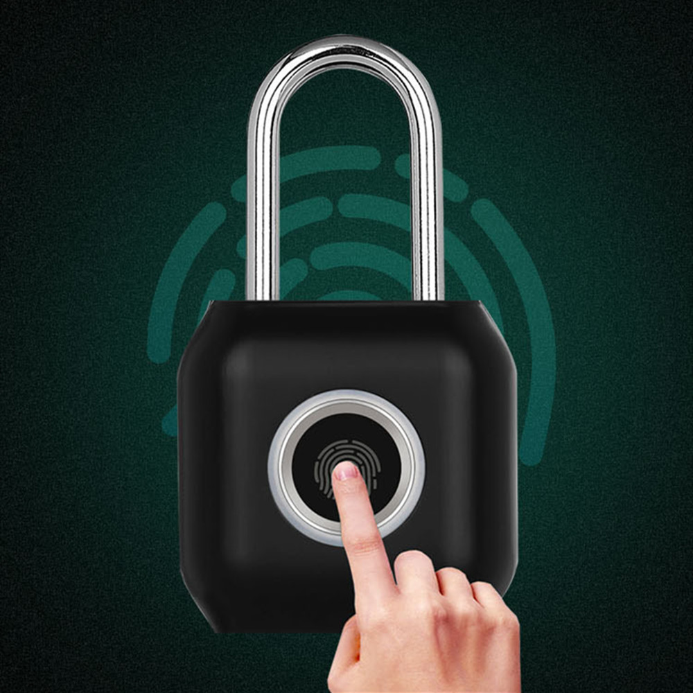 

YEELOCK Smart Fingerprint Door Lock Padlock USB Charging Waterproof Keyless Anti Theft Travel Luggage Drawer Safety Lock