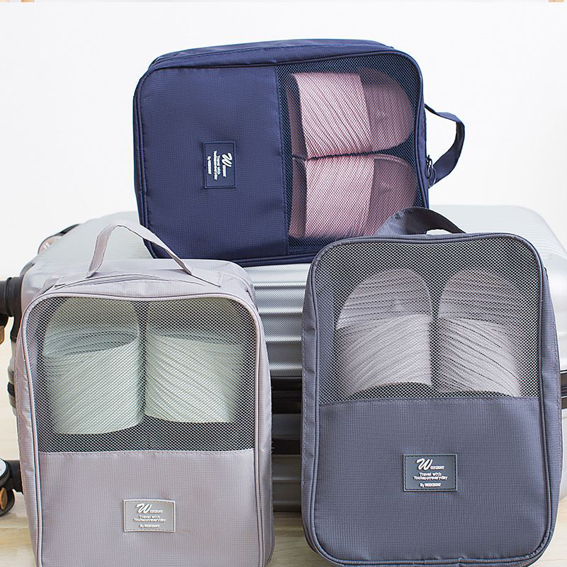 

Large-Capacity Travel Waterproof Dry Wet Separation Storage Shoe Box Dustproof Shoe Bag Wash Bag