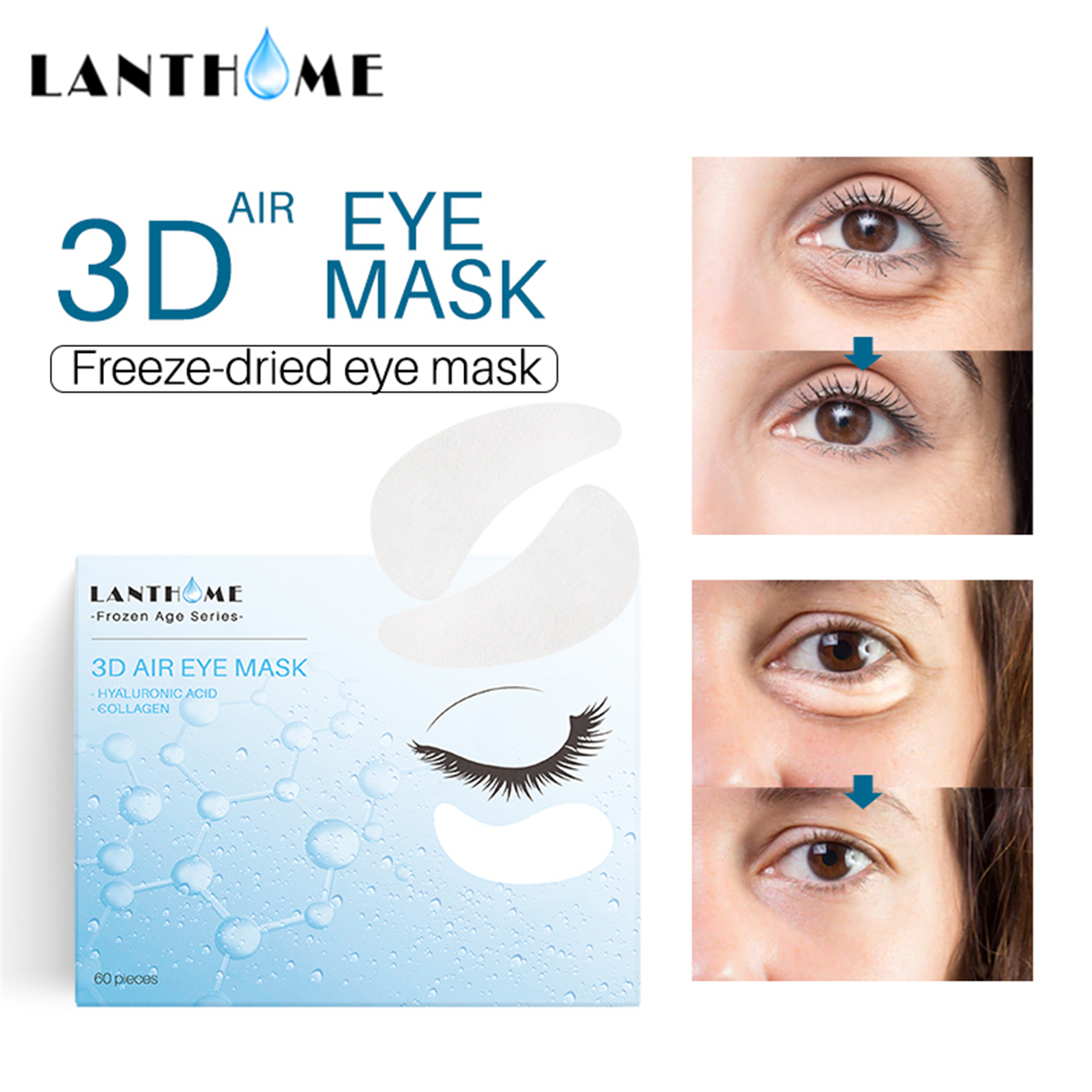 

60Pcs 3D Air SPA Care Anti-Wrinkle Eye Mask