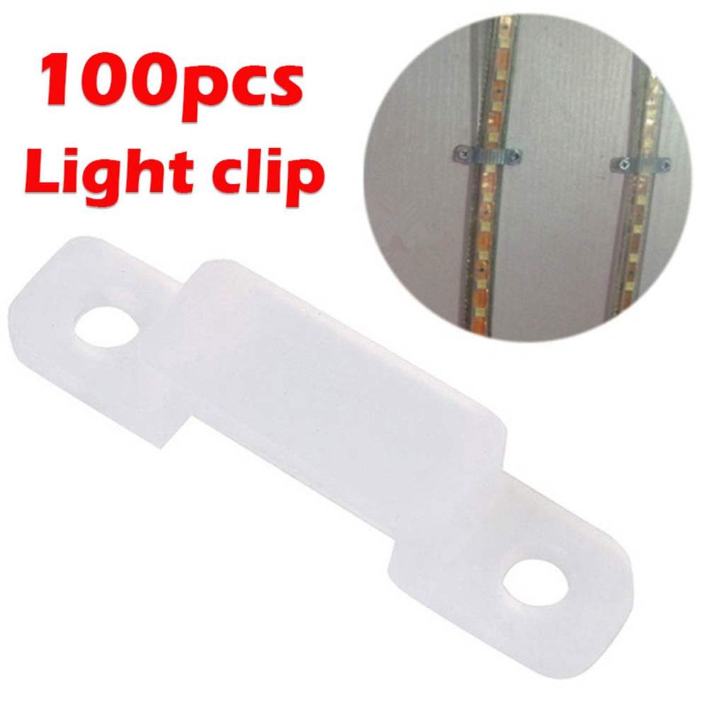 100Pcs 12Mm Silicon Clip For Fixing 5630 5050 Rgb & Single Color Led Strip GF 