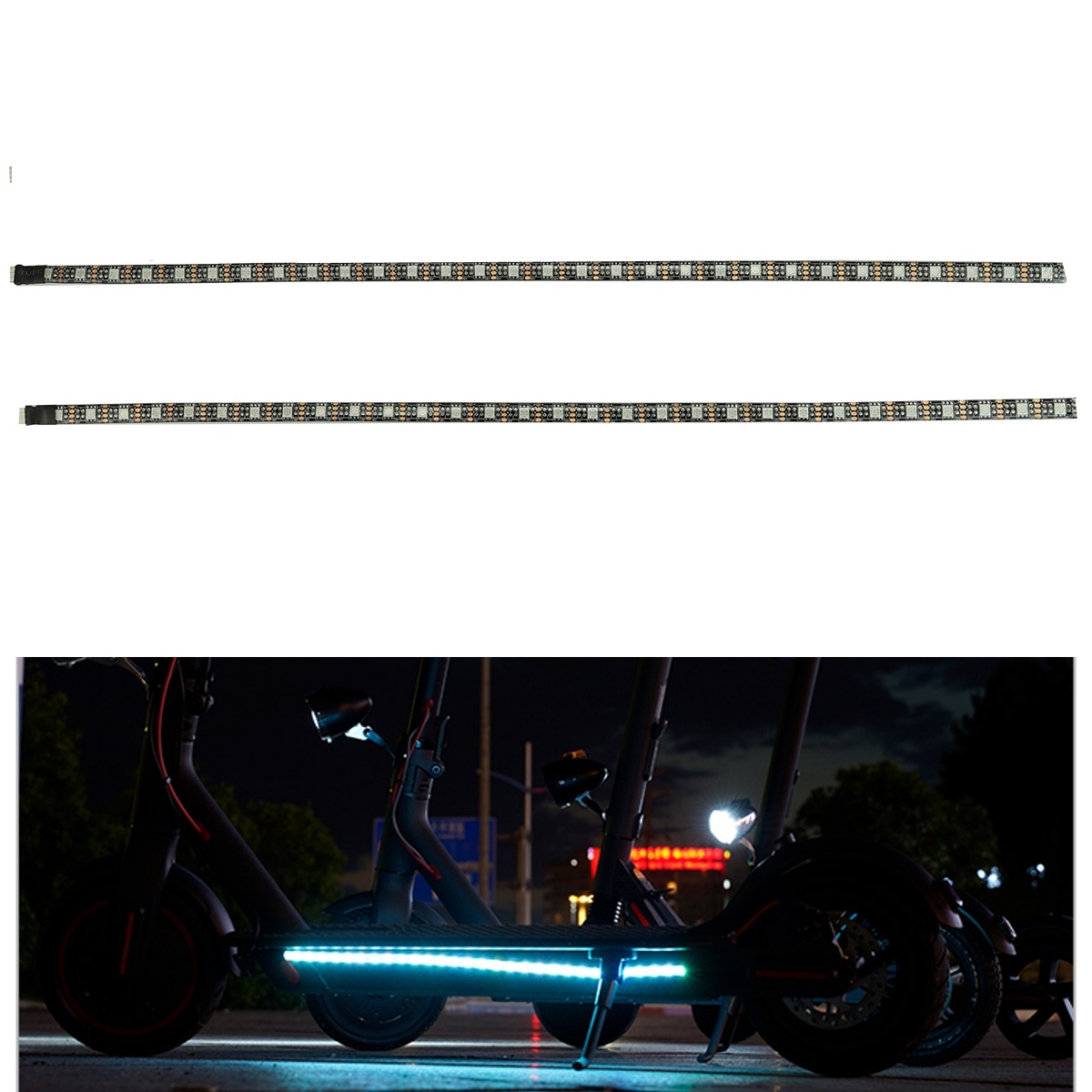 

Warning LED Strip Bar Lamp For Xiaomi Mijia M365/ Pro Electric Scooter Cycling Skateboard Night Cycling Safety Decorative Light