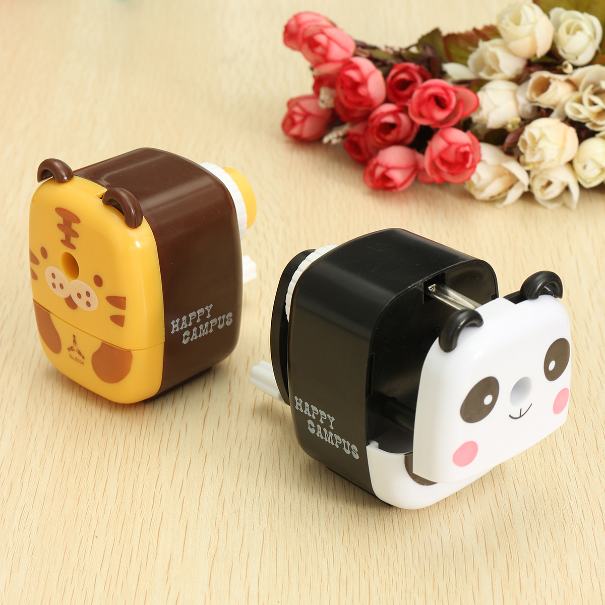 Practical Tiger Panda Animal Shaped Mini Manual Pencil Sharpener Gifts Office School Students Stationery Supplies—3