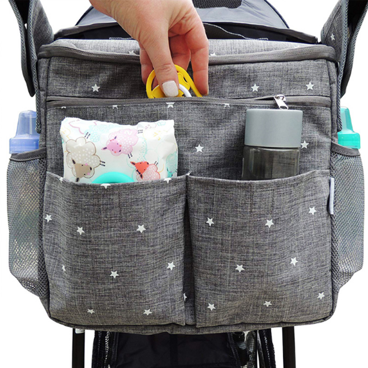 Baby stroller storage bag