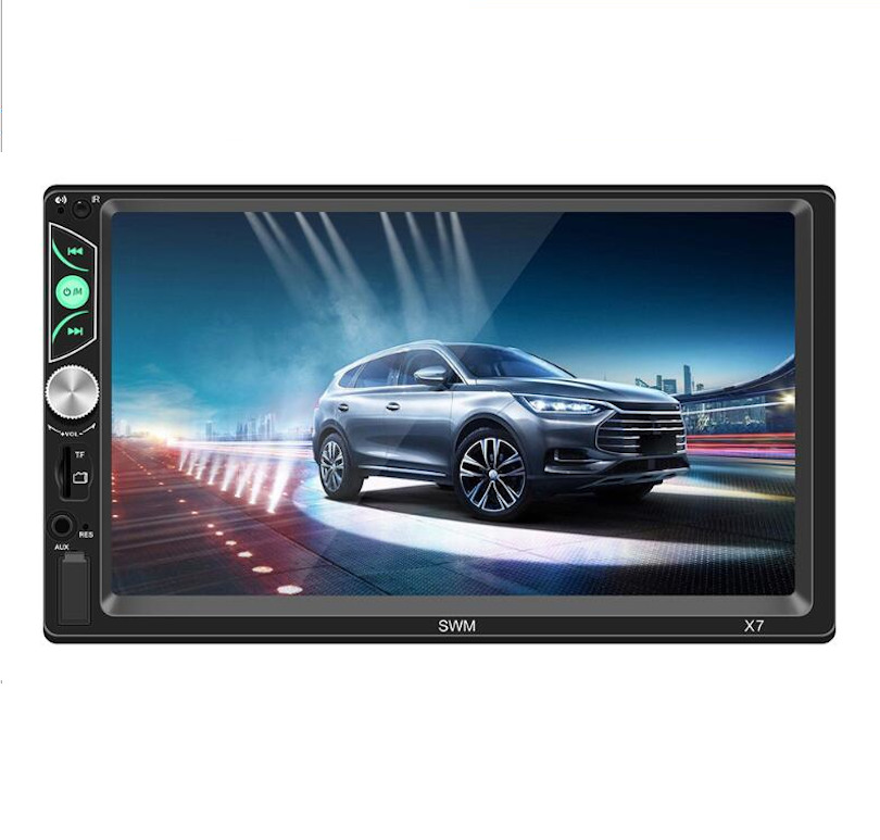 

7 Inch 2 DIN Auto Stereo Radio Car MP5 Player bluetooth Hands-freeTouch Screen FM/USB/AUX Support Rear View Camera Input