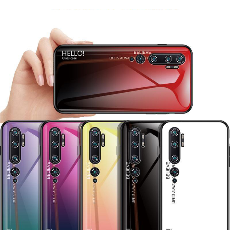 

Bakeey Gradient Color Shockproof Tempered Glass Protective Case for Xiaomi Mi Note 10 / Xiaomi Mi Note 10 Pro / Xiaomi M