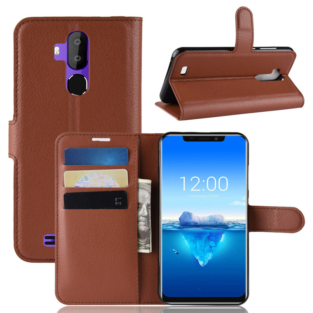 

Bakeey Flip Magnetic With Wallet Card Slot Protective Case for Oukitel C12 Pro