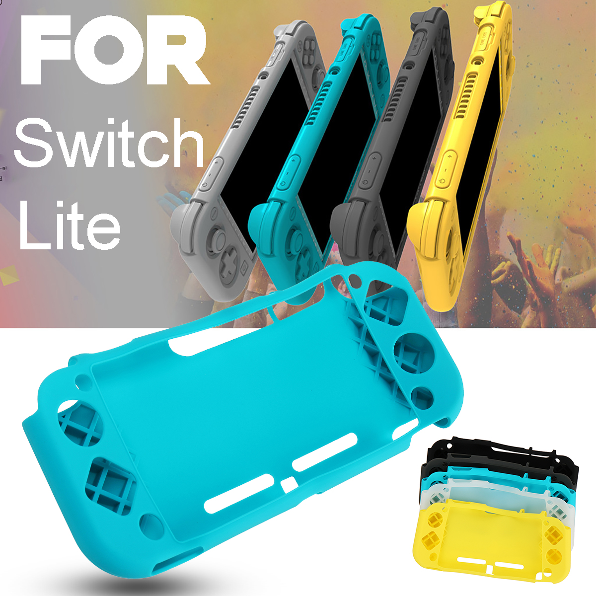 Protective Soft Silicone Case Cover Shell for Nintendo Switch Lite Game Console 15