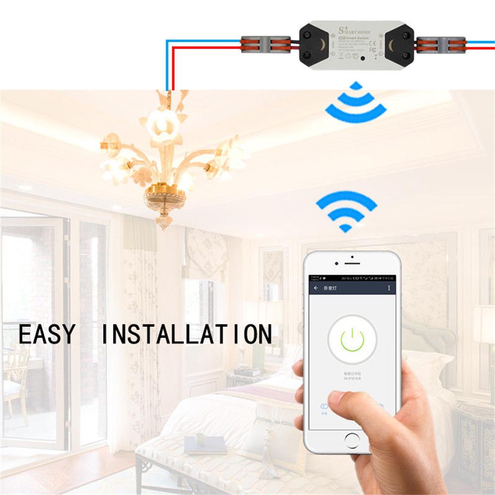 Bakeey DIY Wireless WiFi Breaker Smart Switch Work with Google Home Alexa For Smart Home 7
