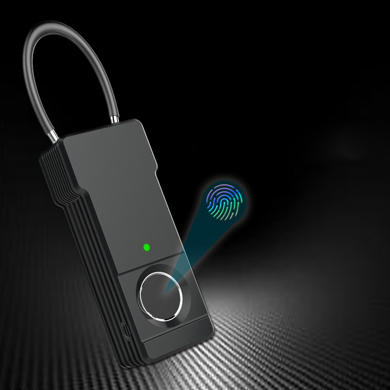 

Смарт-ключ без ключа отпечатков пальцев USB аккумуляторная IP65 Водонепроницаемы Противоугонная дверь безопасности Багаж Чехол Замок